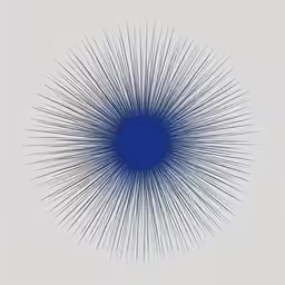 an artistic blue flower is shown on white paper