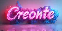 this is a 3d typograph of the word cretote