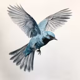 a bird with wings spread up is flying,a colorful bird is in flight with wings spread
