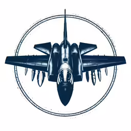 an image of a fighter jet drawing