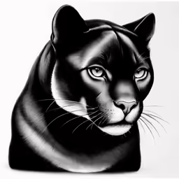 a black cat sitting in a white frame