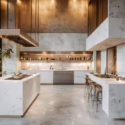 an image of a large kitchen with lots of counter space