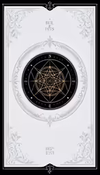 a picture of the golden sign in front of an ornate design