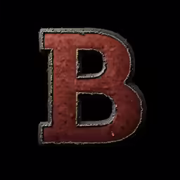 the letters b are written in an old - fashioned font
