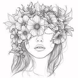 the girl with flowers in her hair