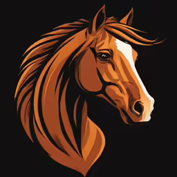 an orange horse with long manes
