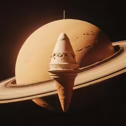 a brown object with a white face on it