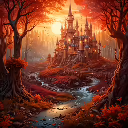 a painting that is very colorful and colorful