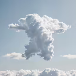 a very pretty view of some white clouds in the sky