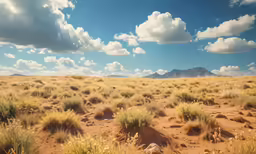 there are many different plants in this desert