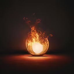 the white candle is in a decorative bowl