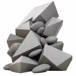 a pile of rocks sitting on top of each other