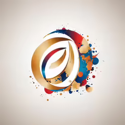 abstract background with an artistic and colorful symbol