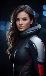 a woman dressed as ant man stands in a photo