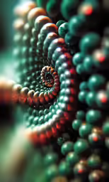 a bunch of beads with a big hole in them