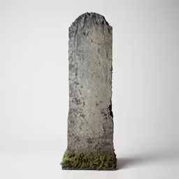 a piece of wood has grass growing on it