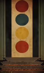 an old poster that appears to be on display