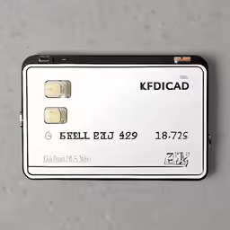 this is a credit card on a table