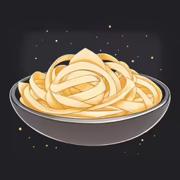 an image of a plate of pasta in oil