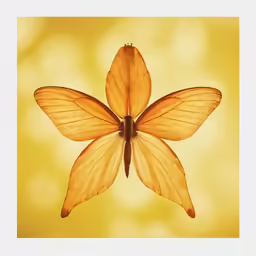 an orange butterfly with yellow wings