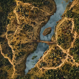 a bird sitting on the edge of a creek