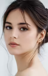 young model in profile posing for a photograph