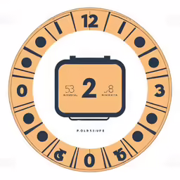 a clock showing two different numbers with the time at 2 3
