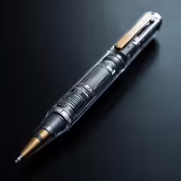 a close - up shot of the nivel pen from the front