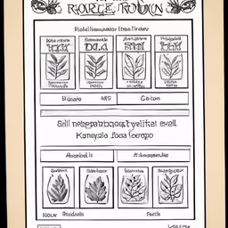 a poster with instructions for an insect and plant life