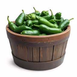 a basket full of peppers is sitting in front of the camera