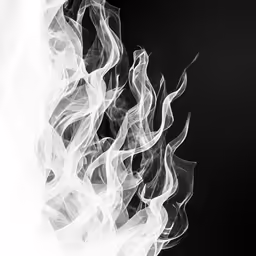 a blurry photo shows smoke from the back