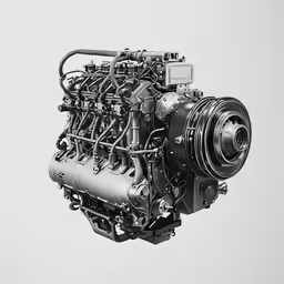 a picture of the engine and gear inside of a vehicle