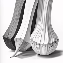 a book with four pages cut in half