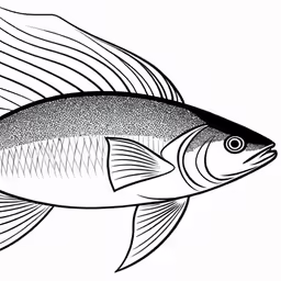 a fish with the word nourish written on it