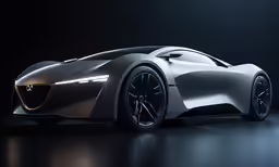 the design of the concept sports car shows the front end