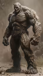 a bigfoot standing next to some rocks