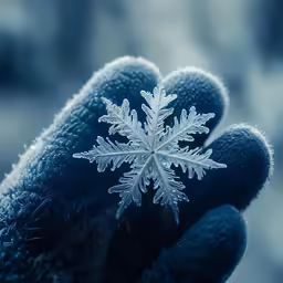 a close up image of a snowflake