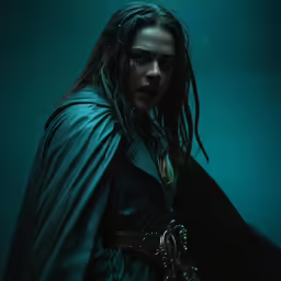man with dreads, holding an umbrella in a dark room