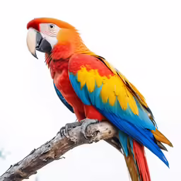 a colorful bird sitting on top of a tree branch