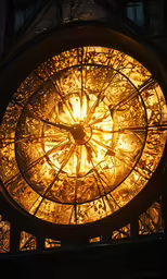 a clock that has light inside of it