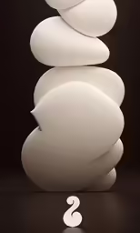 a sculpture that looks like some kind of stack