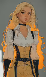 a woman in a yellow uniform