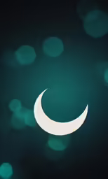 an image of a crescent in the middle of the night