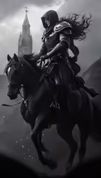 the knight on the horse is very detailed in this video game
