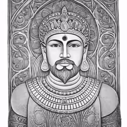 this drawing of an ancient man is available to buy as a print