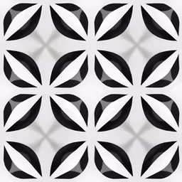 an abstract geometric design with different black and white patterns