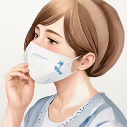 an anime image shows a person with a mask on their face