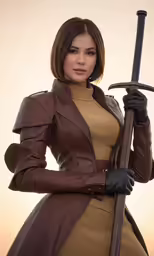 an image of woman in uniform and sword