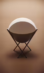 a round table with a steel base