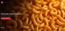 the wordpress website of food product development